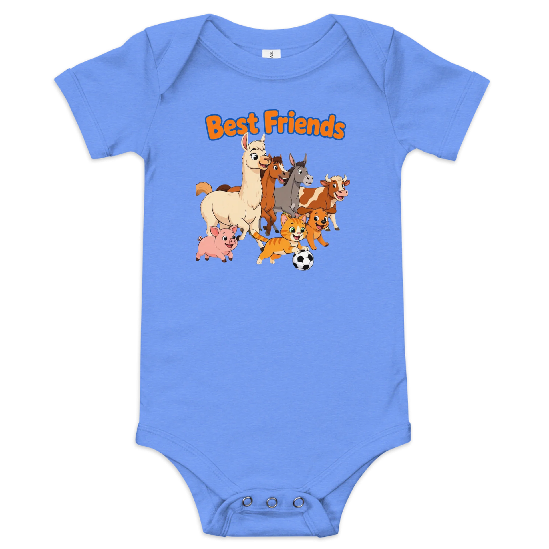 Best Friends Farm Animals Baby Onesie product image (1)
