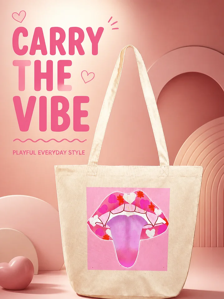 Pop Hearts Tongue Tote product image (1)
