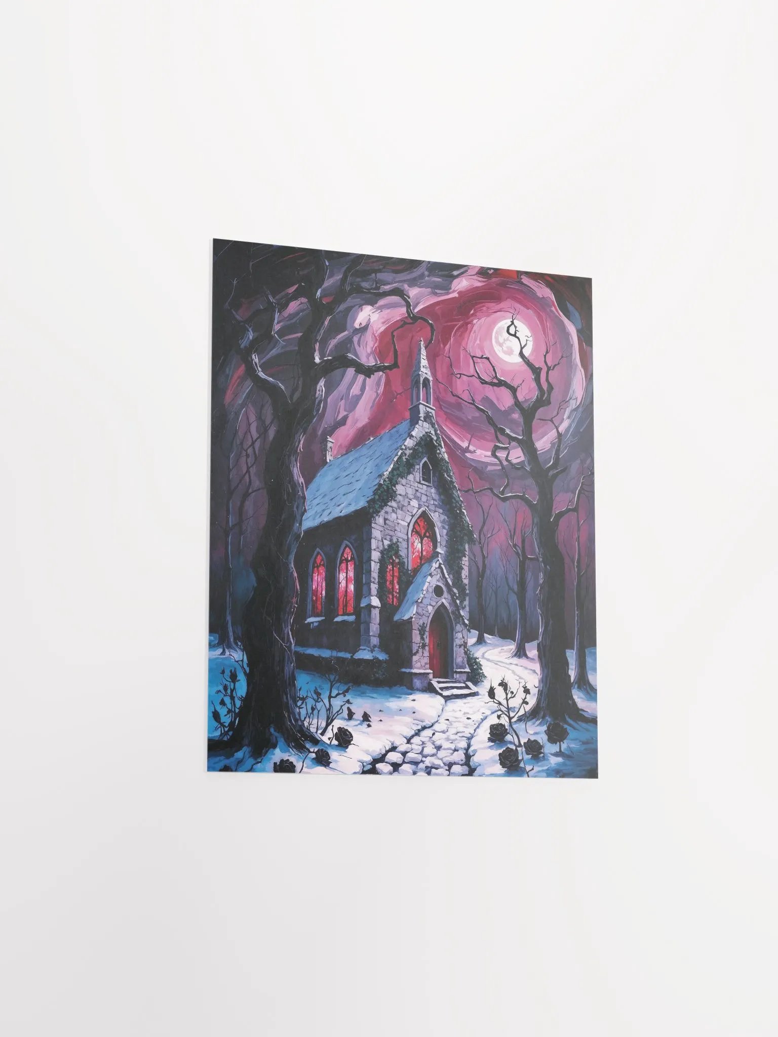 Gothic Moonlit Church Poster product image (16)