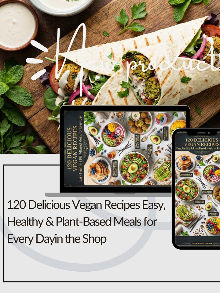 120 Delicious Vegan Recipes: Easy, Healthy & Plant-Based Meals for Every Day product image (2)