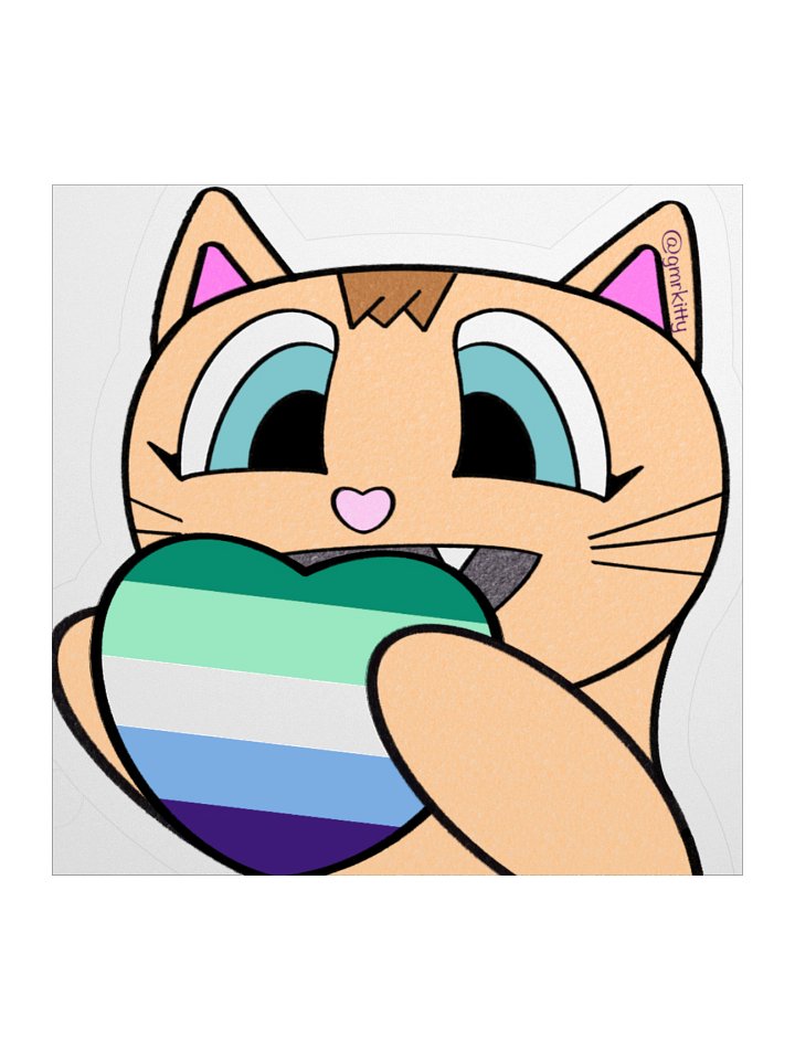 Gay Pride Kitty Sticker 01 product image (2)