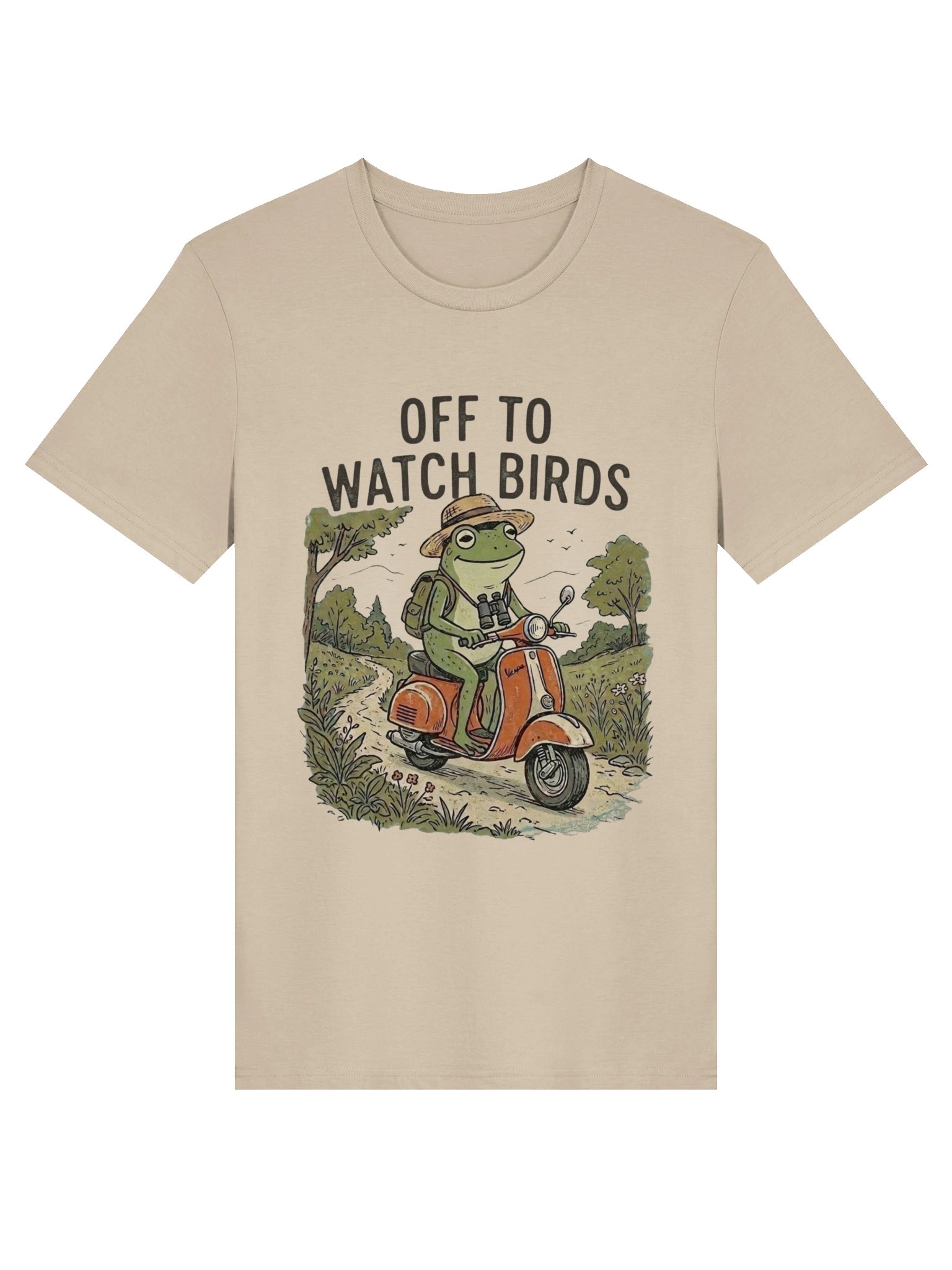 Chill Frog Scooter Ride – Outdoor Unisex Life Shirt product image (2)