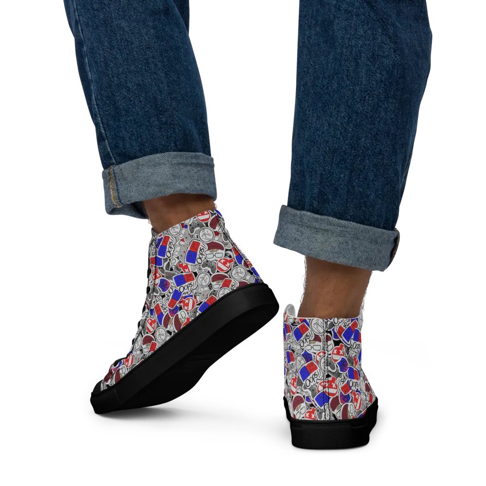 Sticker-Bomb Men's Hi-Tops product image (11)