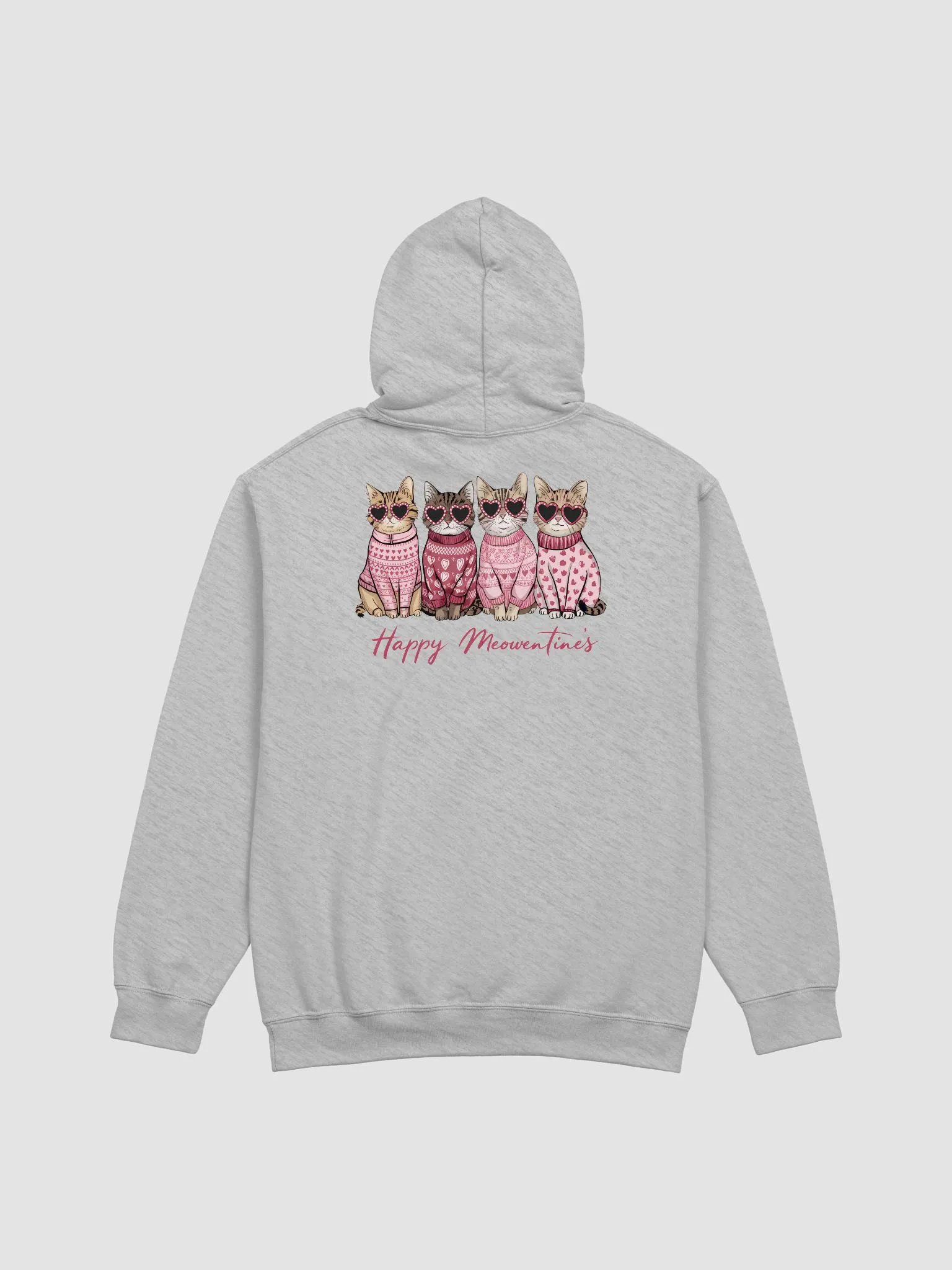 Purr-fectly Adorable: Happy Meowentine's Hoodie product image (17)