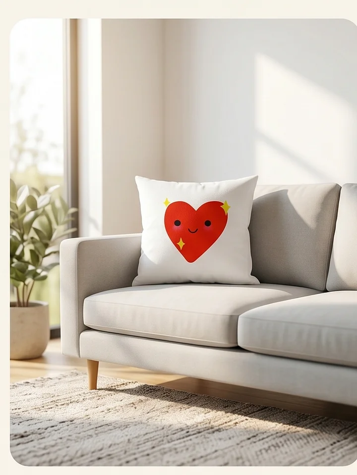 Smiling Heart All-Over Print Pillow product image (2)