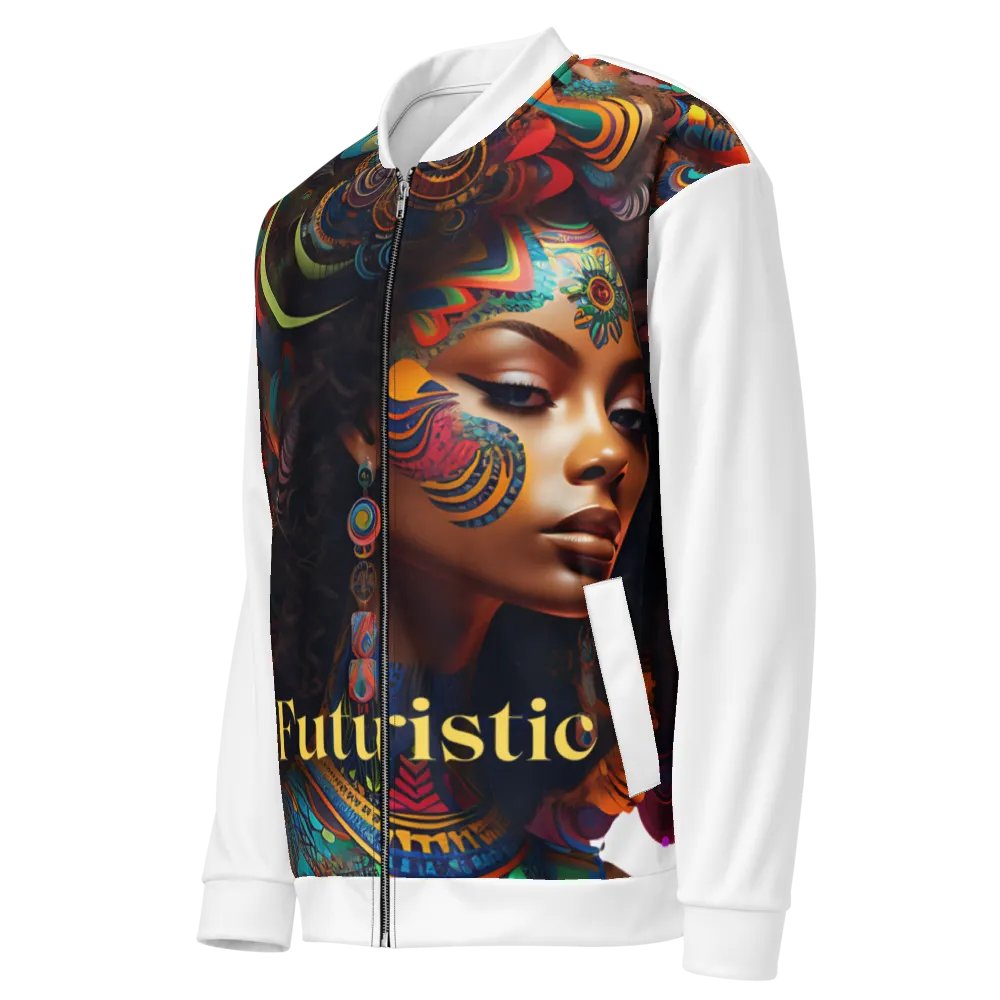 Futuristic Swirls Bomber Jacket product image (3)