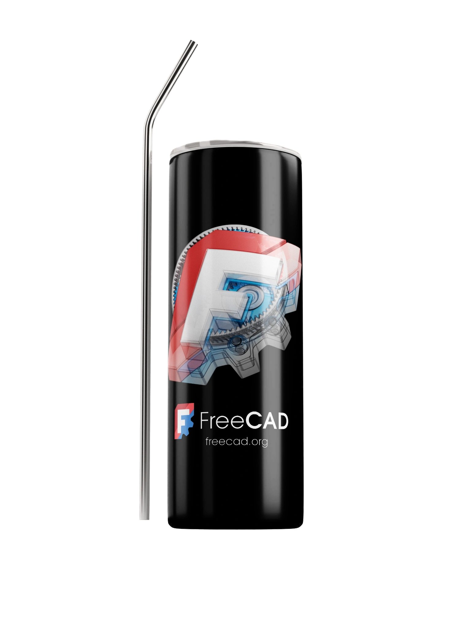 FreeCAD 2026 - Collectible Metal Tumbler - Black product image (1)