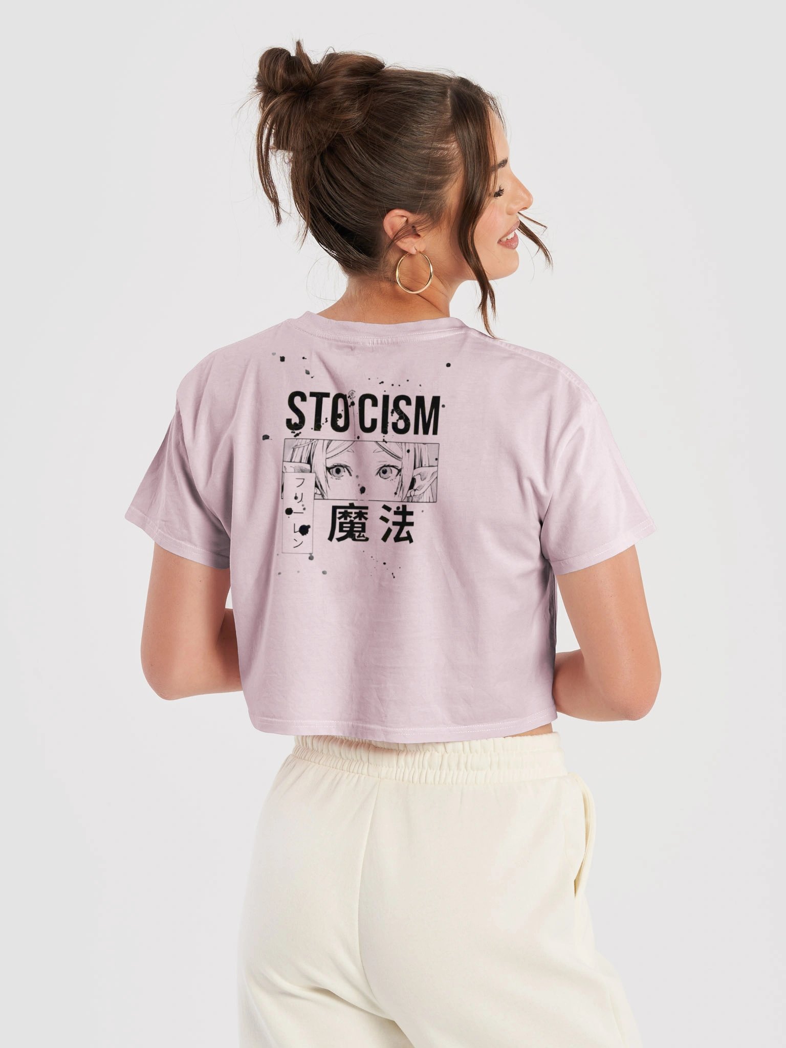 Stoicism – Minimalist Anime Crop Top product image (24)