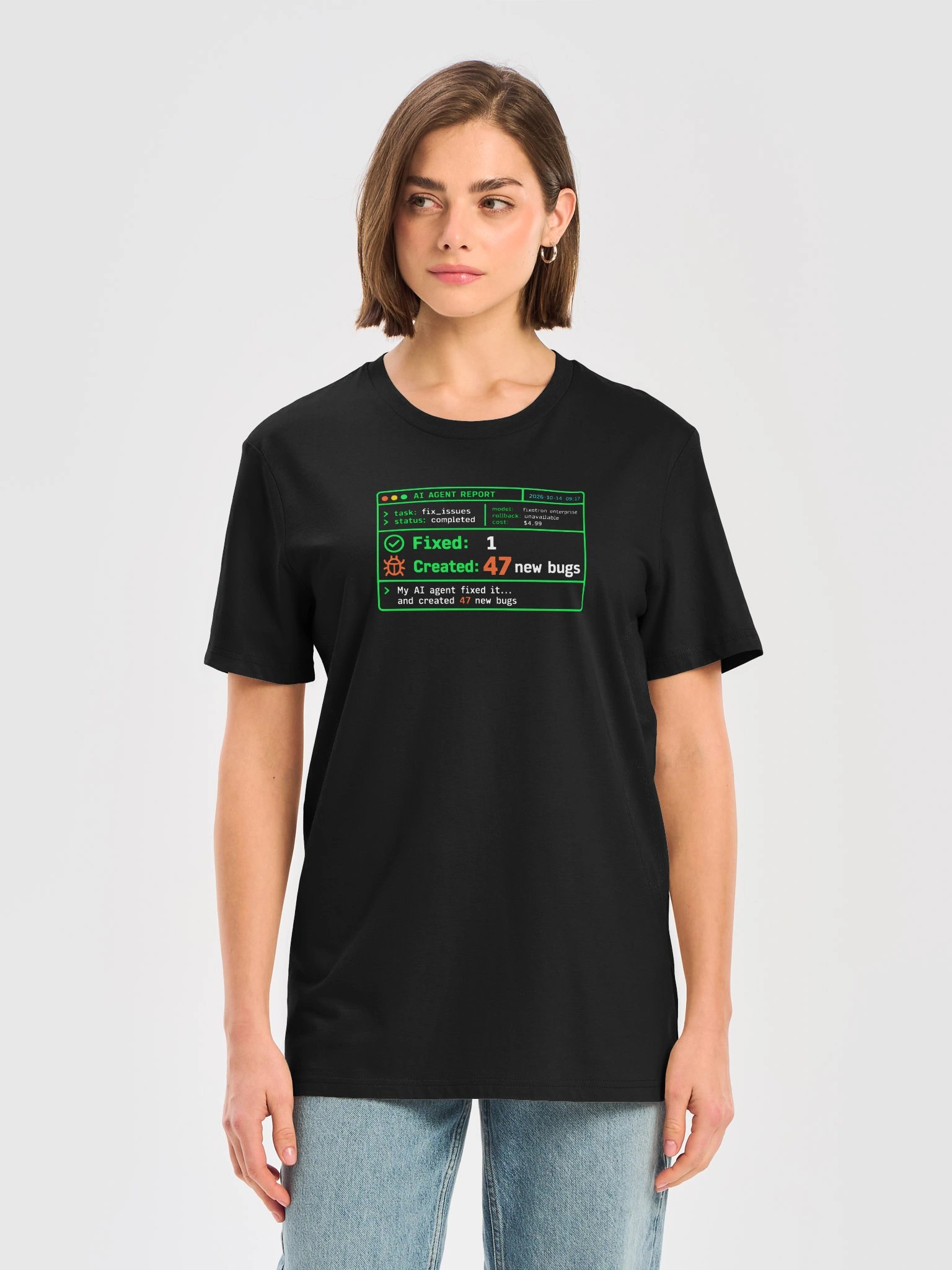 My AI Agent Fixed It — Developer T-Shirt product image (5)