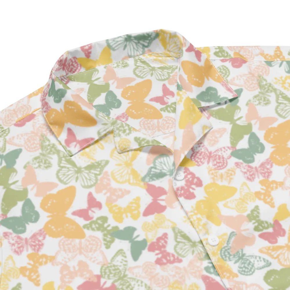 Hawaiian Shirt - Pastel Butterfly product image (3)