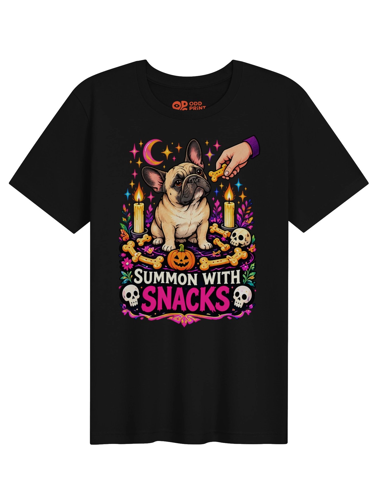 French Bulldog Halloween T-Shirt – Summon With Snacks product image (5)