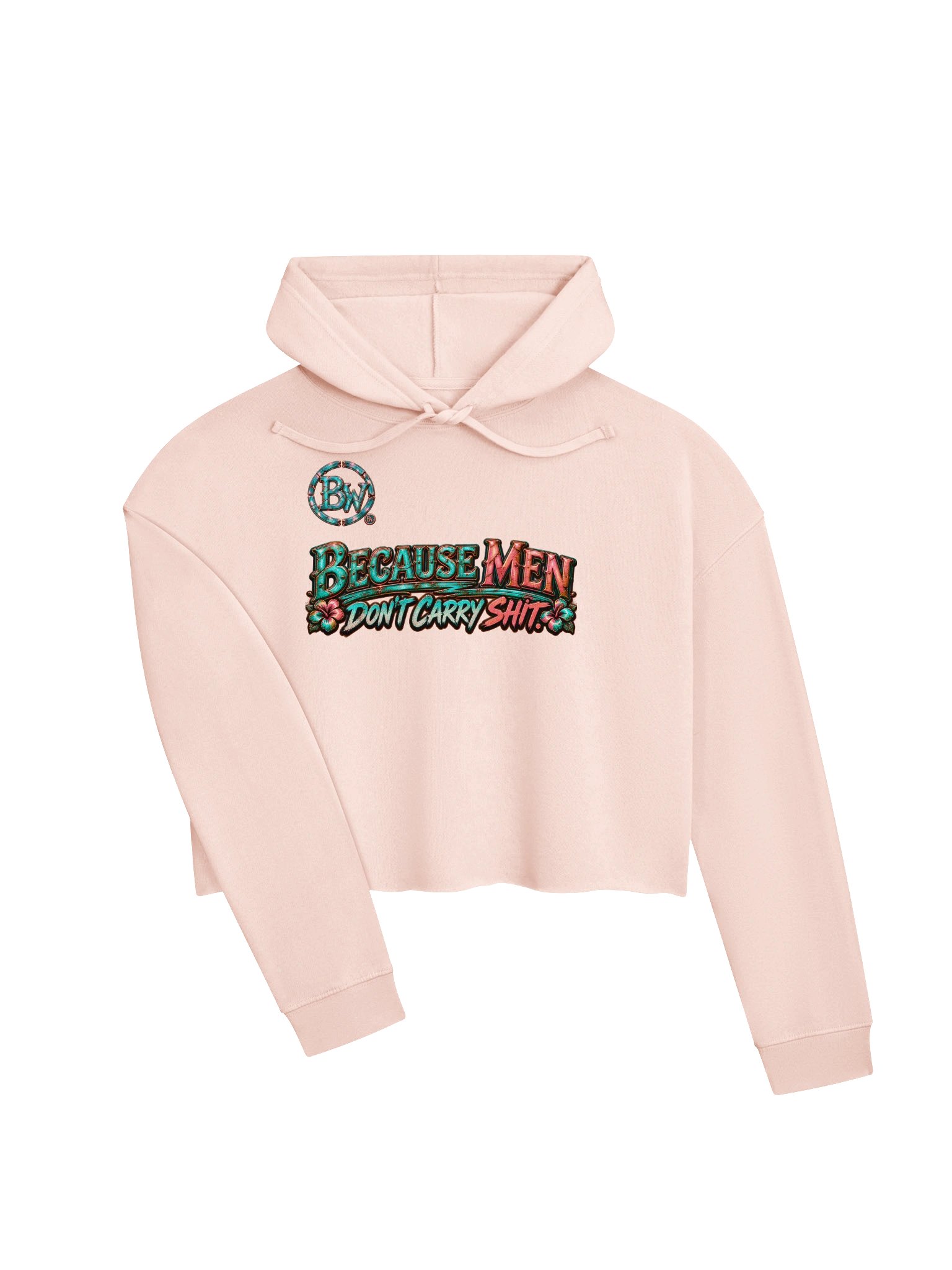 BROKEN WOMEN!™ — BECAUSE MEN DON’T CARRY SHIT — CROPPED HOODIE product image (3)