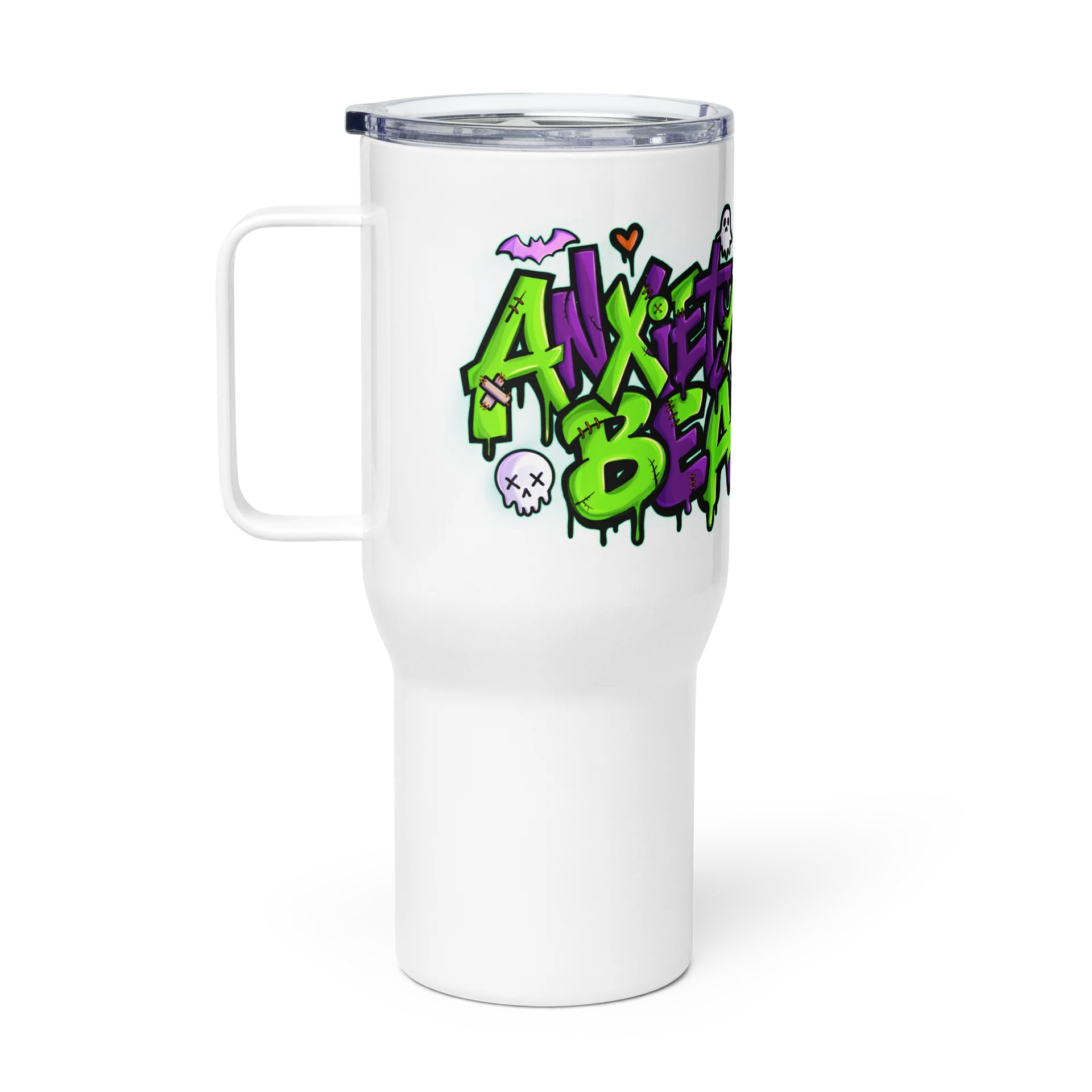 Anxiety Bear Scare Bear: LeatherBear Tumbler product image (1)