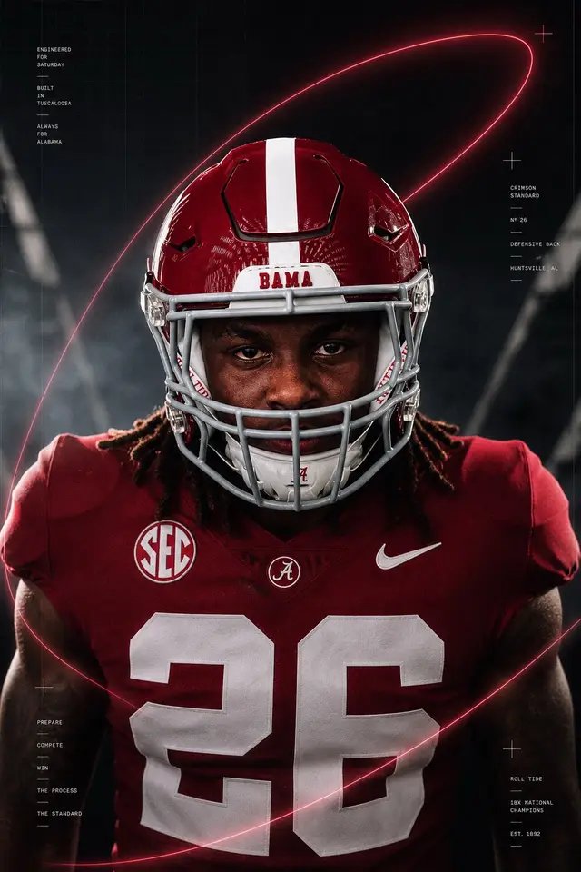 Today is officially 26 Days until Alabama Football takes on ECU! Meet FR Def-Line Mhari Johnson •Position: DL •Height: 6-3 •Weight: 290 •Class: Freshman •Hometown: Muscle Shoals, Ala. •High School: Muscle Shoals