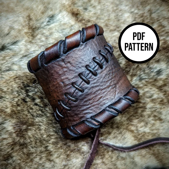 Floki Leather Cuff - Everyday Cosplay PDF Pattern for Leatherwork product image (1)