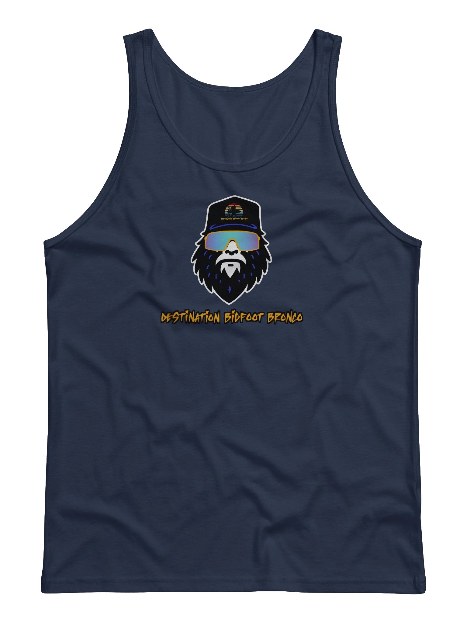 Destination Bigfoot Bronco Synthwave Bella+Canvas Jersey Tank (Multiple Colors Available) product image (2)