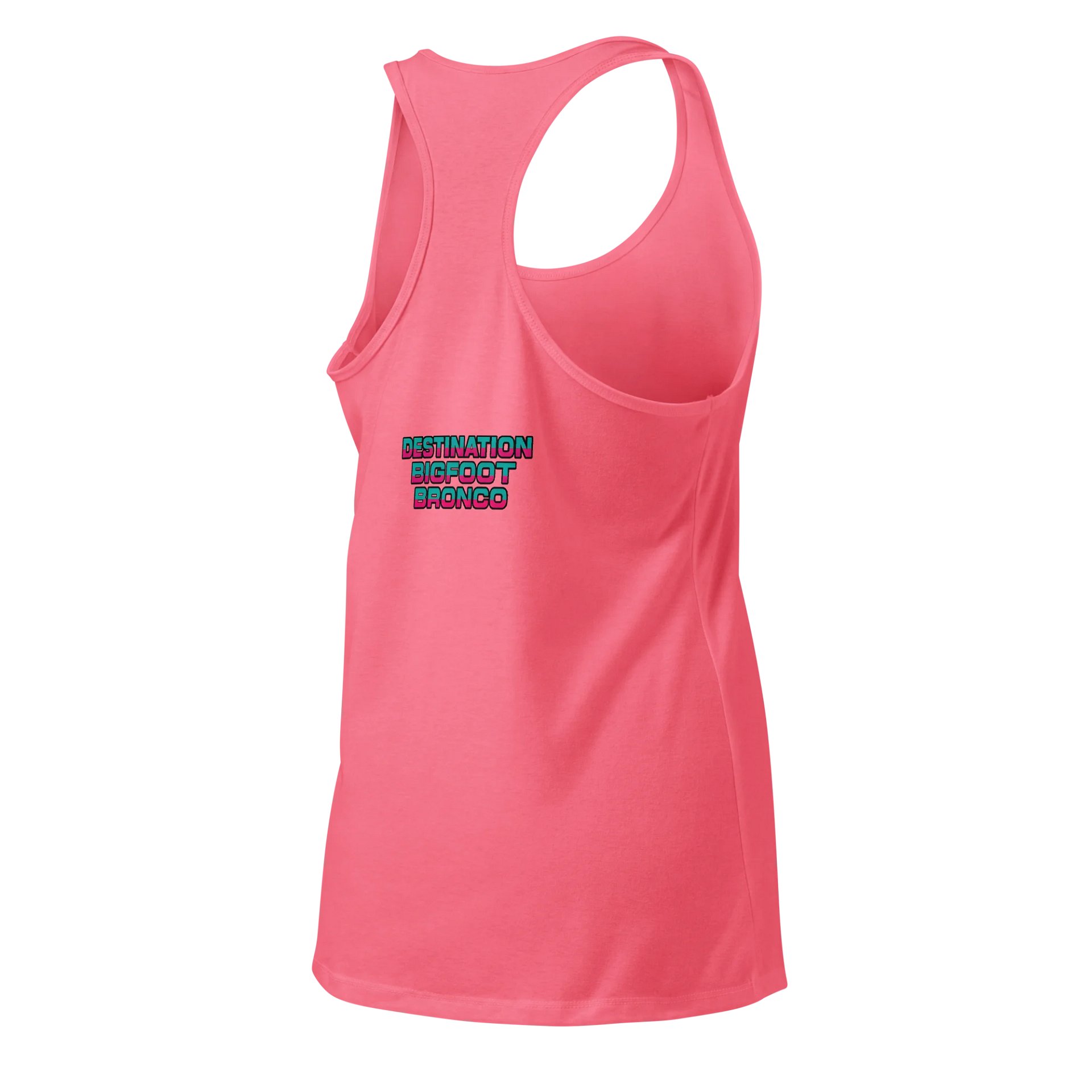2025 Bronco Beach Bash Ocean City / Destination Bigfoot Bronco Collab | Next Level Women's Racerback Tank Top (Multi Color Options) product image (5)