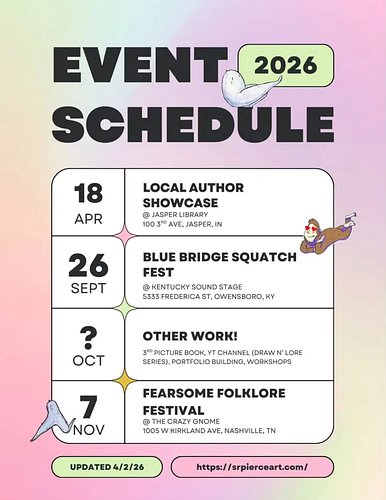 I have a few events planned so far for this year to fill the time between working on my next book and other more short-term p...