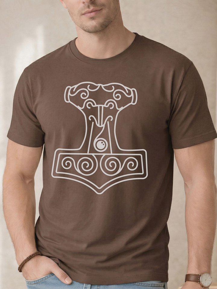 Viking design of Mjolnir from Scania - Comfort Colors Heavyweight Unisex Cotton T-shirt product image (2)