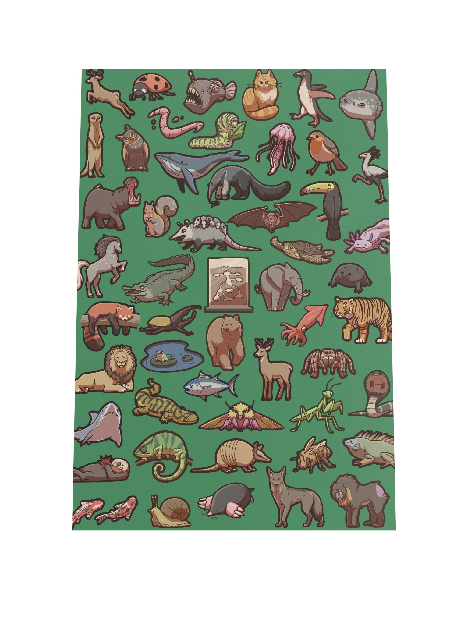 All the Mammals- Original Illustrated Poster product image (3)