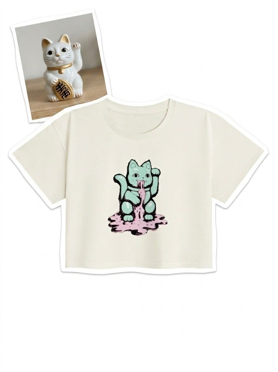 Excess Prosperity | Heavyweight Cotton Crop Top | Cursed Cute product image (1)
