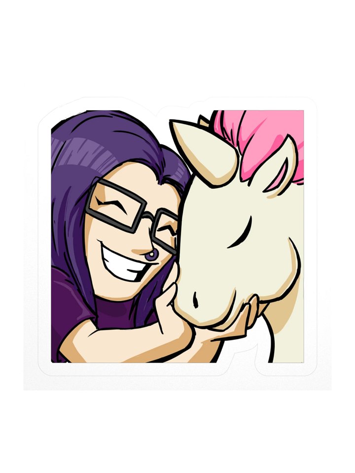 Inspiringunicorn Kiss Cut Sticker product image (1)