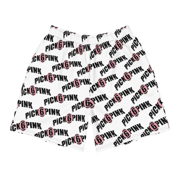 Pick 6 Pink White Athletic Shorts product image (1)