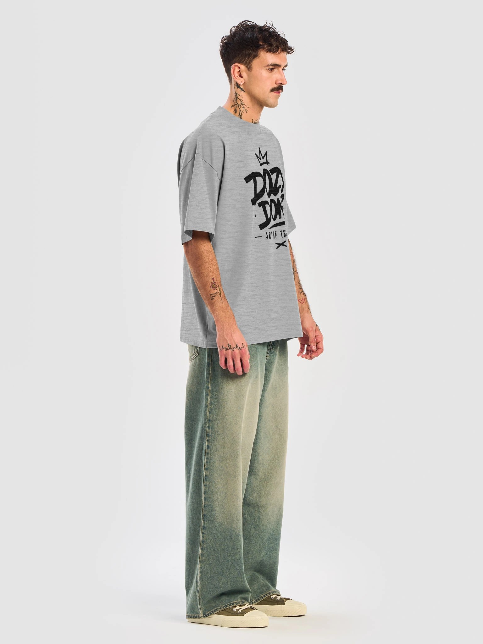Dozy Don Logo T-Shirt – Organic Oversized T-Shirt product image (7)