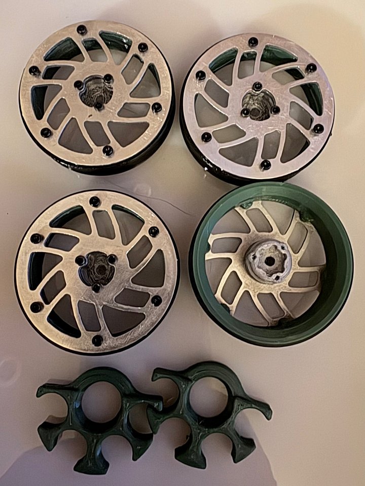 1.7" ( 44MM) High Clearance Wheels: "Vortex" (Elecetric Blue/ Fog) product image (1)
