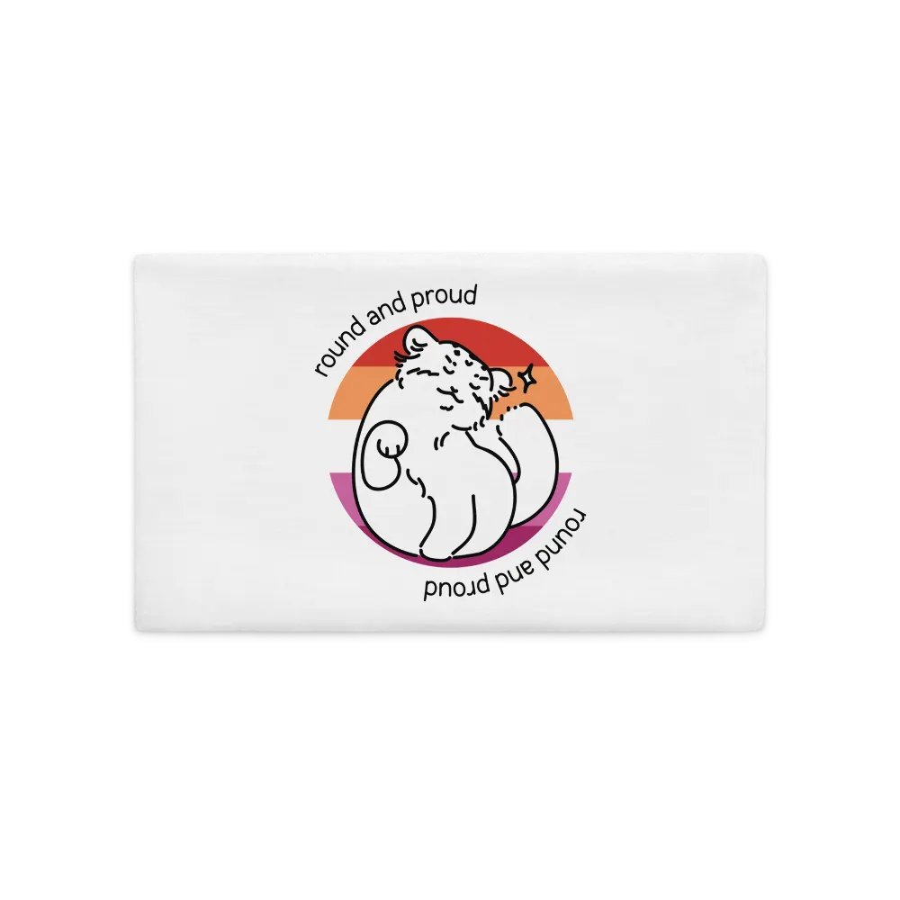Round and Proud Manul Lesbian Version - Pillow Case product image (2)