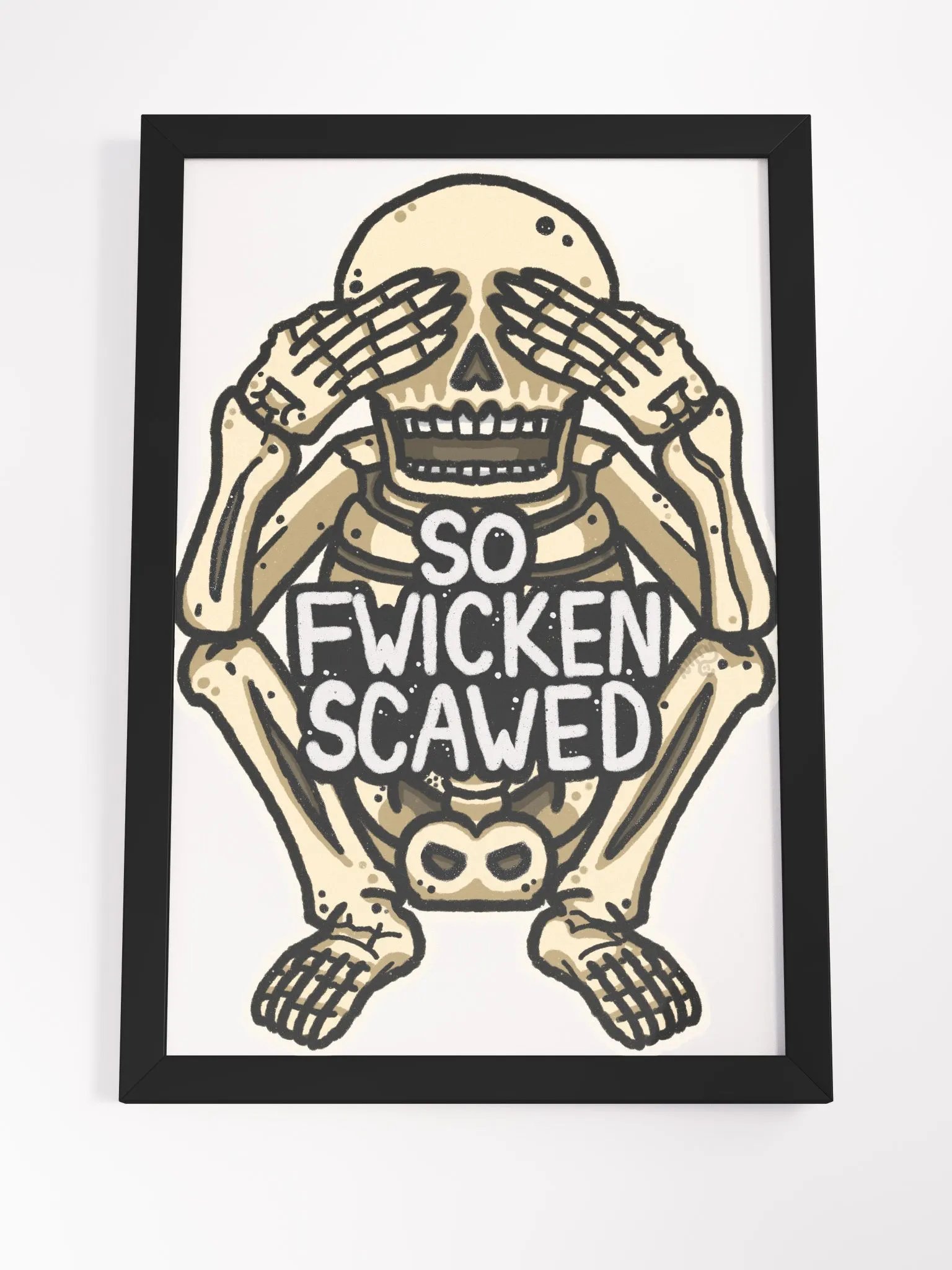 So Fwicken Scawed Framed Poster product image (22)