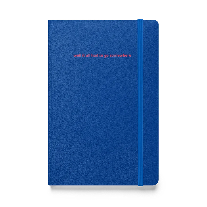 well it all had to go somewhere and I wrote about it in this journal product image (1)