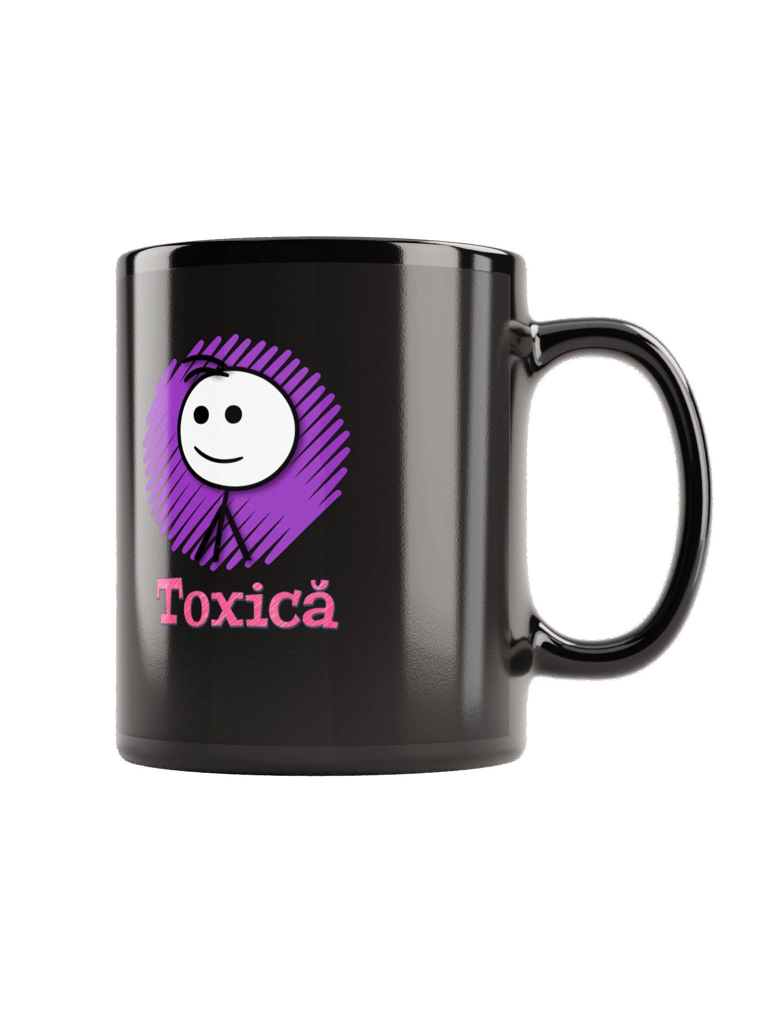 Cană Negru Lucios Oficială TOXICĂ – Amintiri Din Copilărie product image (5)