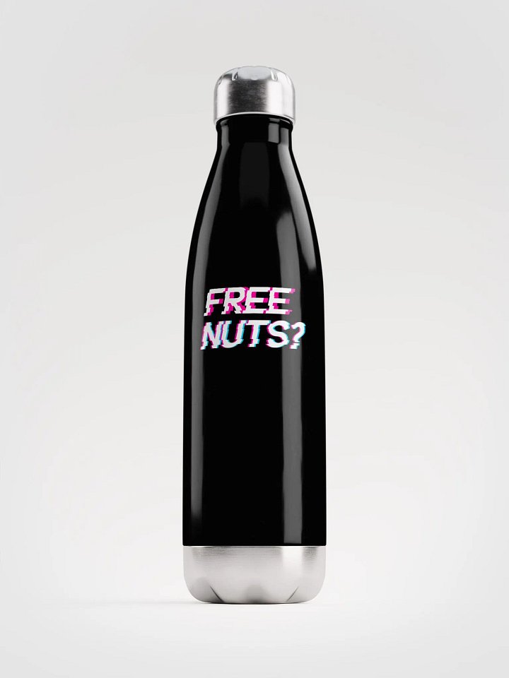 Free Nuts? Black Stainless Steel Water Bottle product image (1)