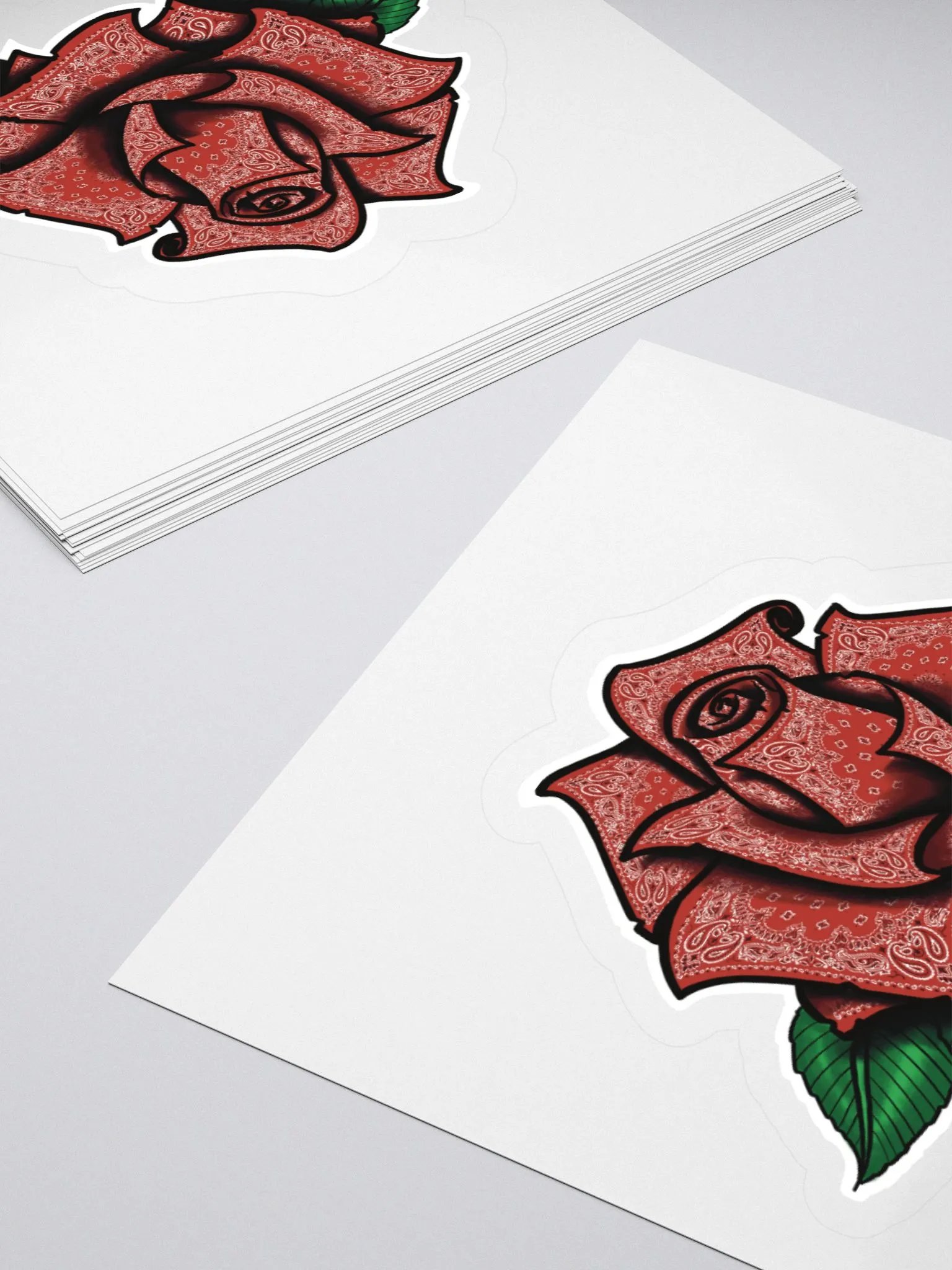 Red Rag Rose Sticker product image (4)