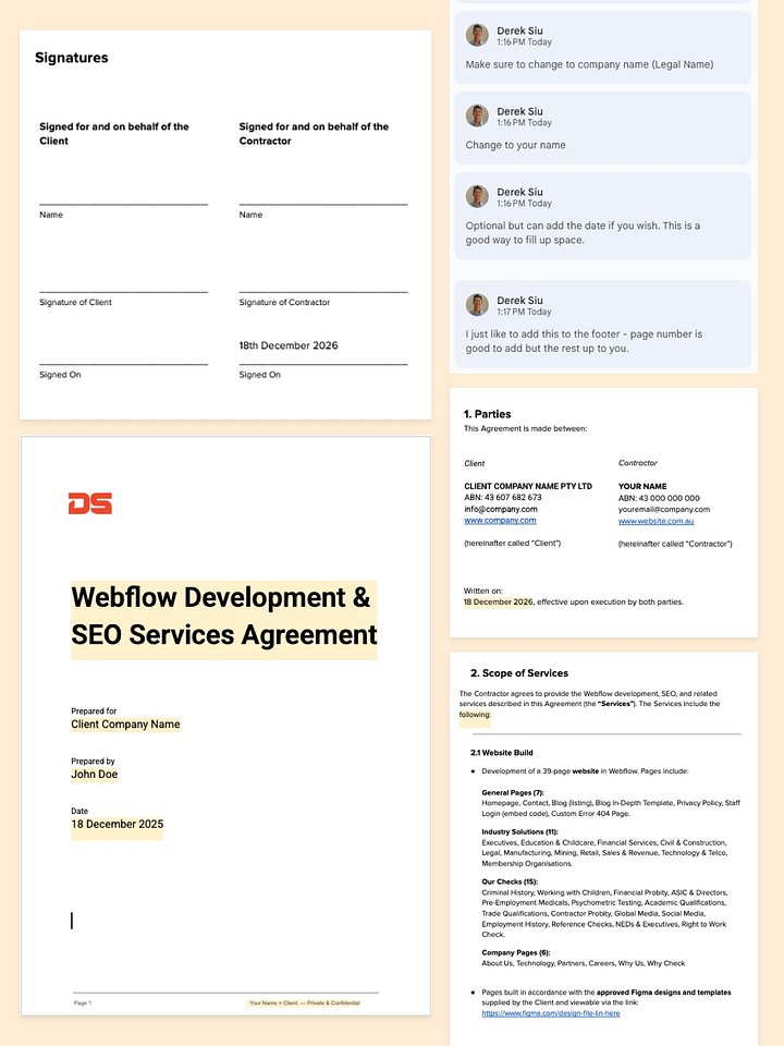 Freelancer Contract Template product image (1)