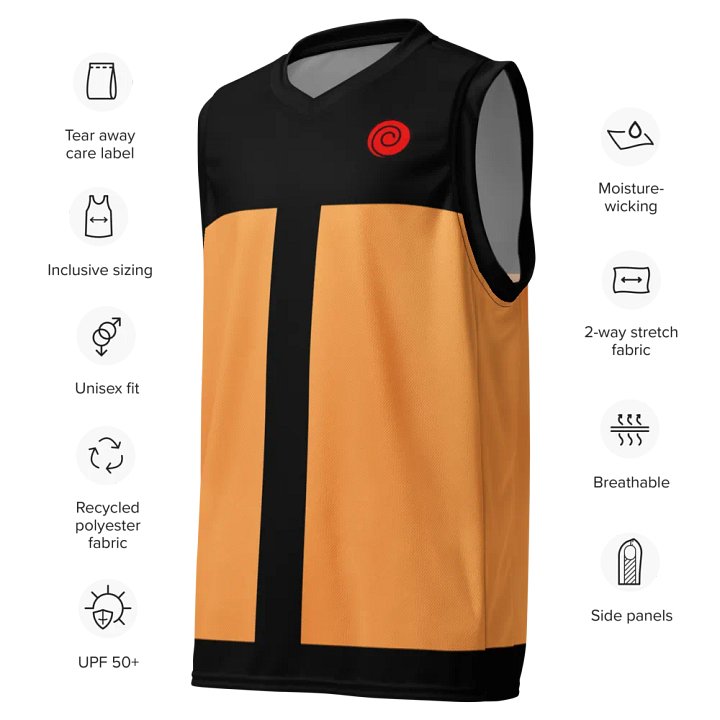 Uzamaki Basketball Jersey product image (2)