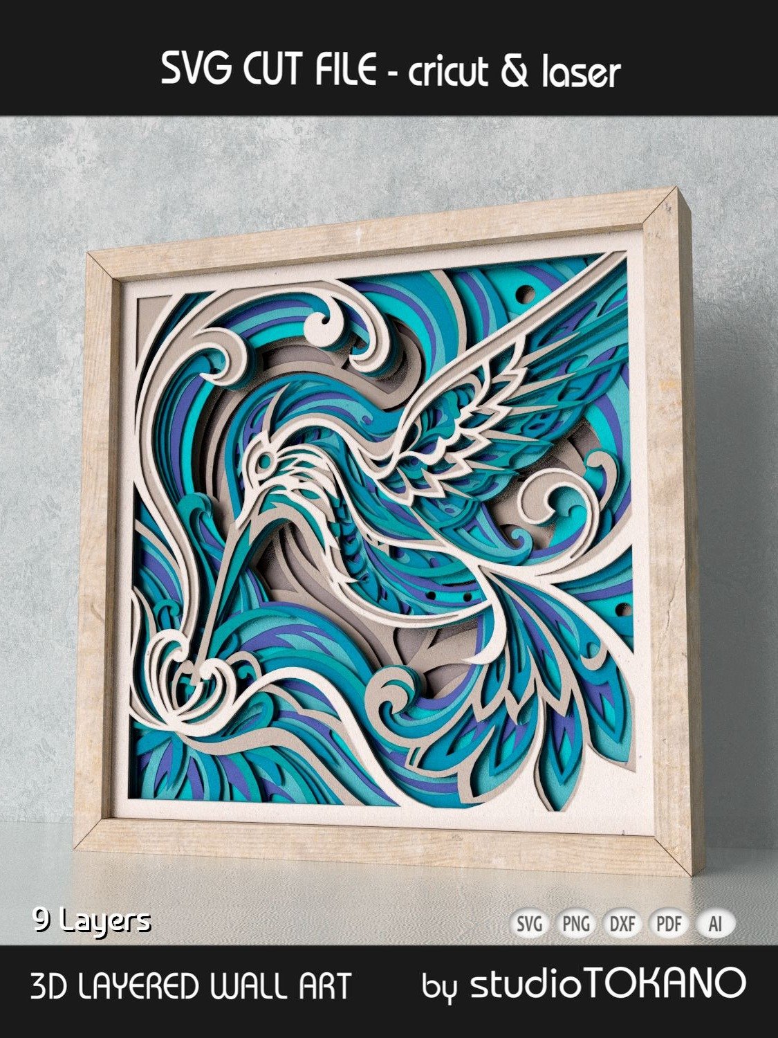 Hummingbird Shadow Box product image (2)