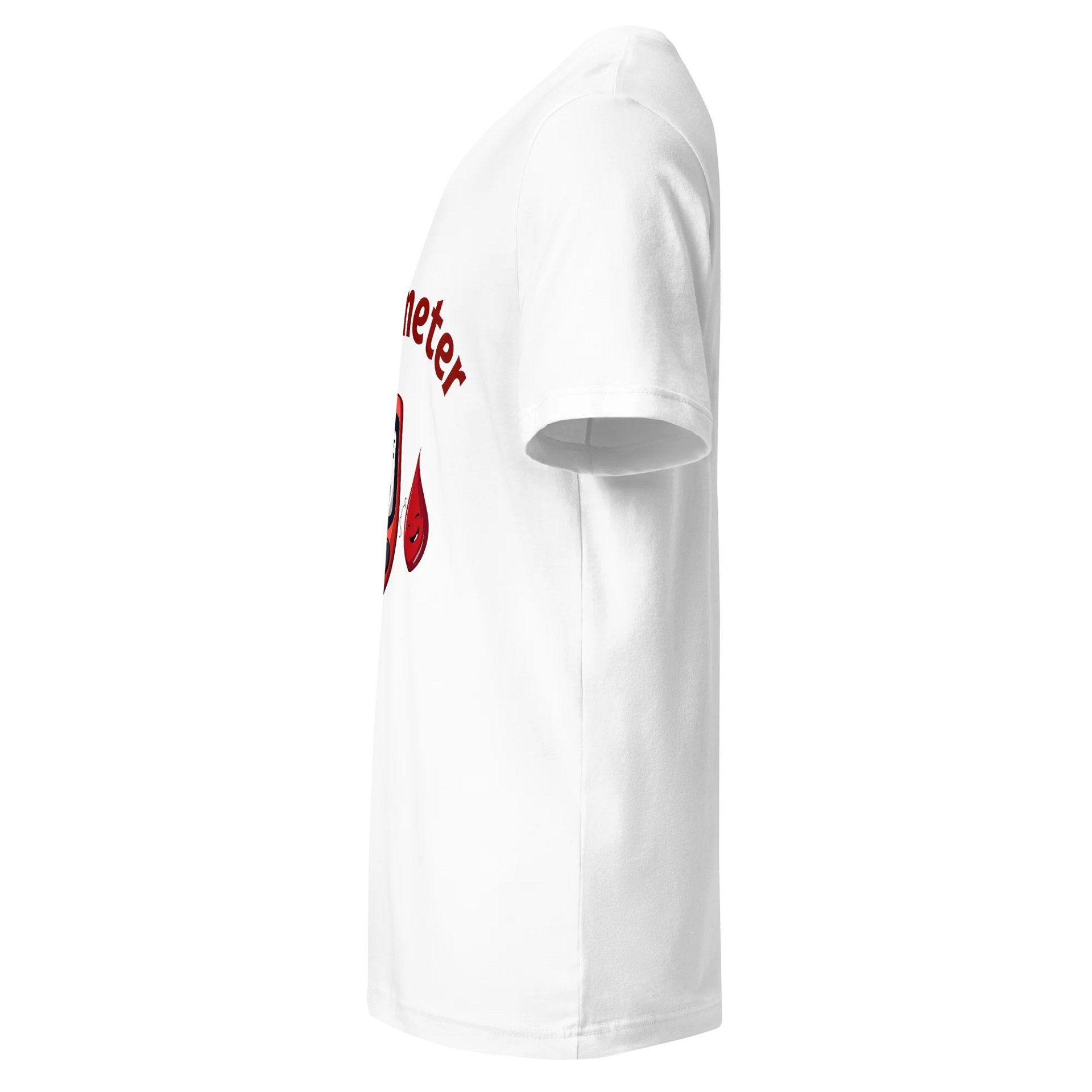 Happy Glucometer Red V-Neck Tee product image (5)