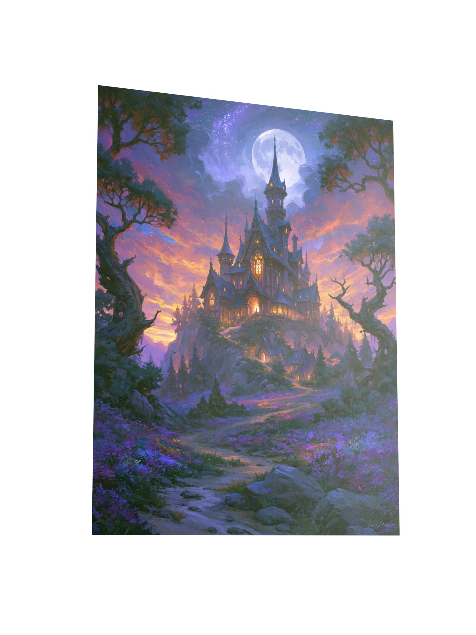 Moonlit Gothic Manor Art Print — The Moonlit Manor product image (7)