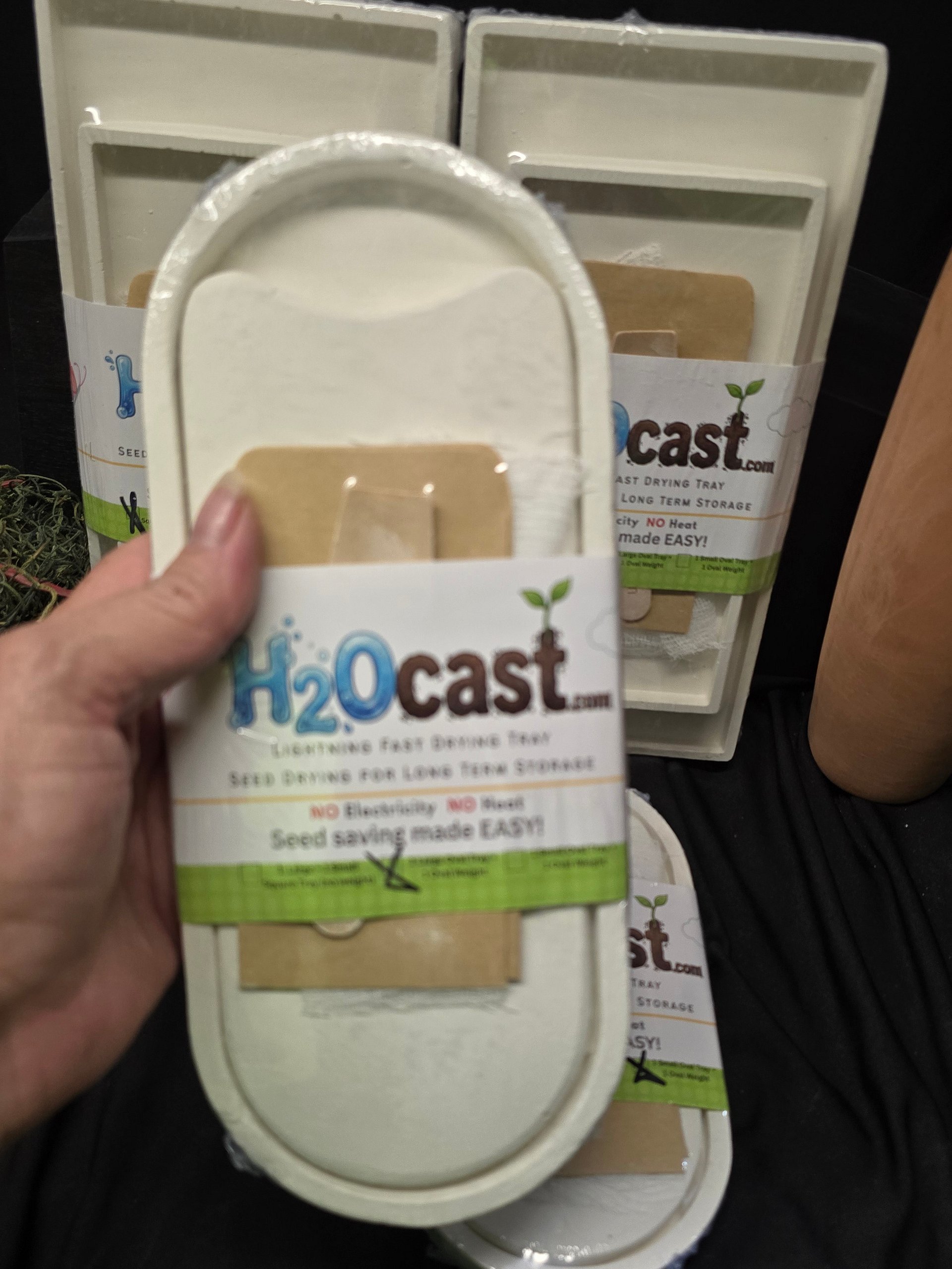 H2Ocast Seed Drying Tray, Rapid Moisture Removal, Heirloom Seed Saving Kit (9 3/4 x 4in) product image (2)