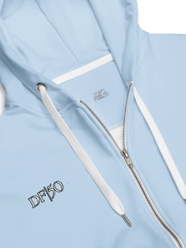 DF50 YOU ARE TIMELESS Powder Rain Cloud ZIP HOODIE MADE WITH RECYCLED POLYESTER UNISEX product image (4)