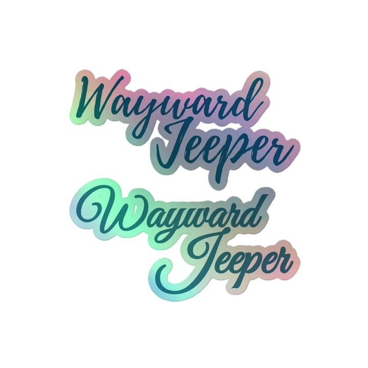 Blue Jeeper Holographic Stickers product image (2)