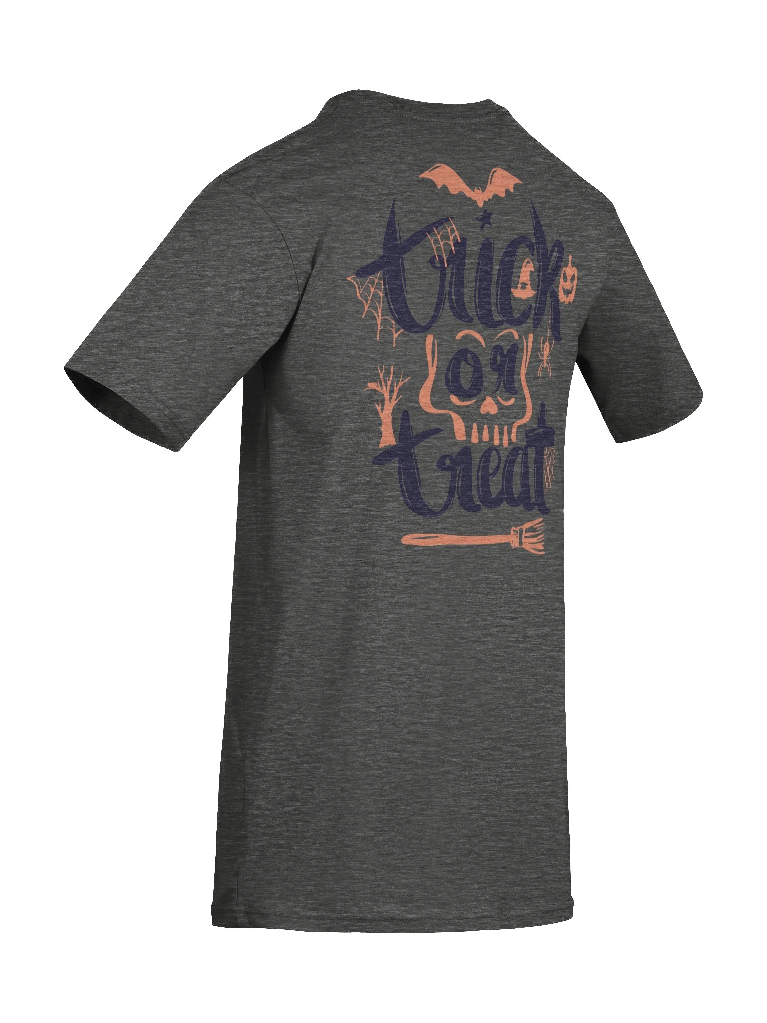 Halloween Trick or Treat Graphic T-Shirt – Unisex Spooky Pumpkin Tee, Soft Cotton, Light Blue product image (39)