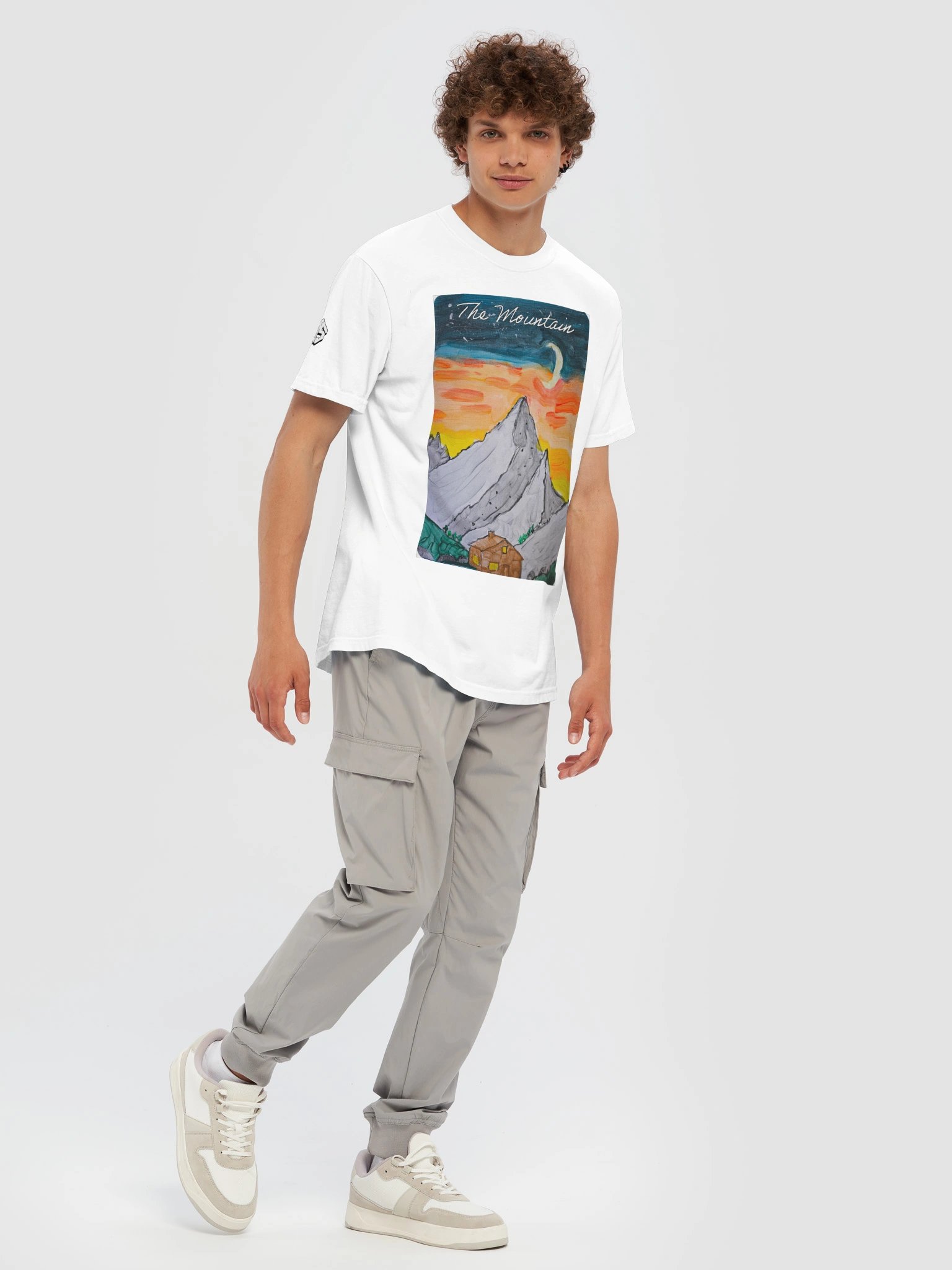 DOJS - The Mountain (Colour) T-shirt in White product image (7)