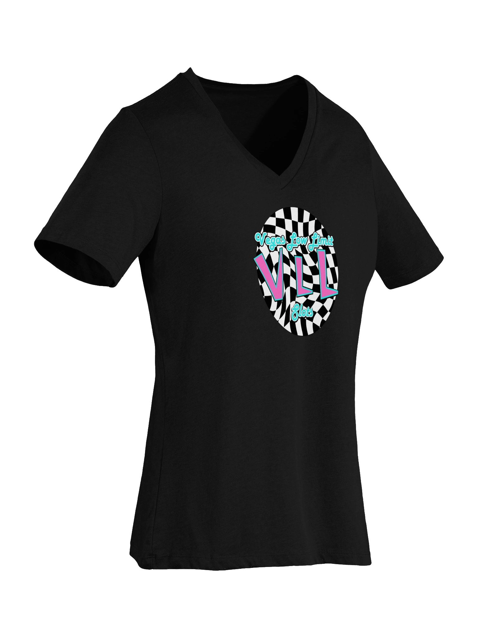 VLL Checkered Logo Ladies V-Neck product image (6)