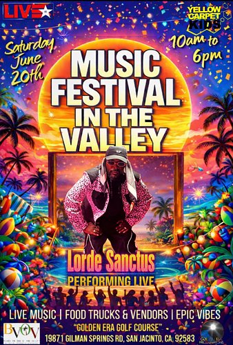 Catch Lorde Sanctus & thenameuno hitting the stage at Music Festival in the Valley

📍 Golden Era Golf Course
📅 Saturday, June...