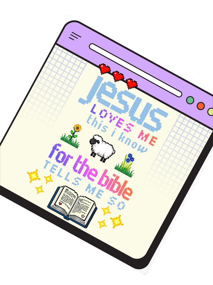 Jesus Loves Me Sticker product image (2)