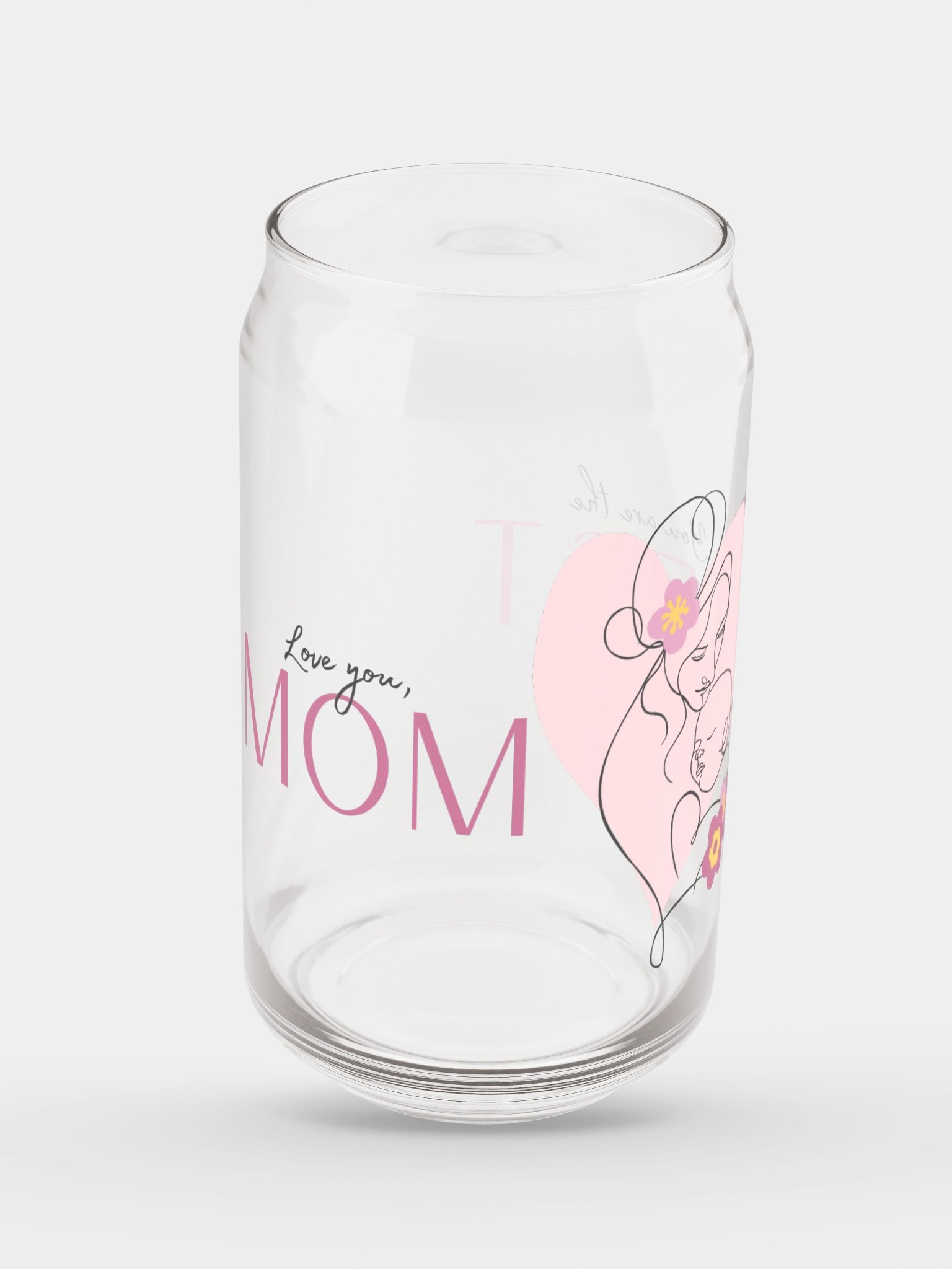 Mom Is the Best Can Glass product image (2)