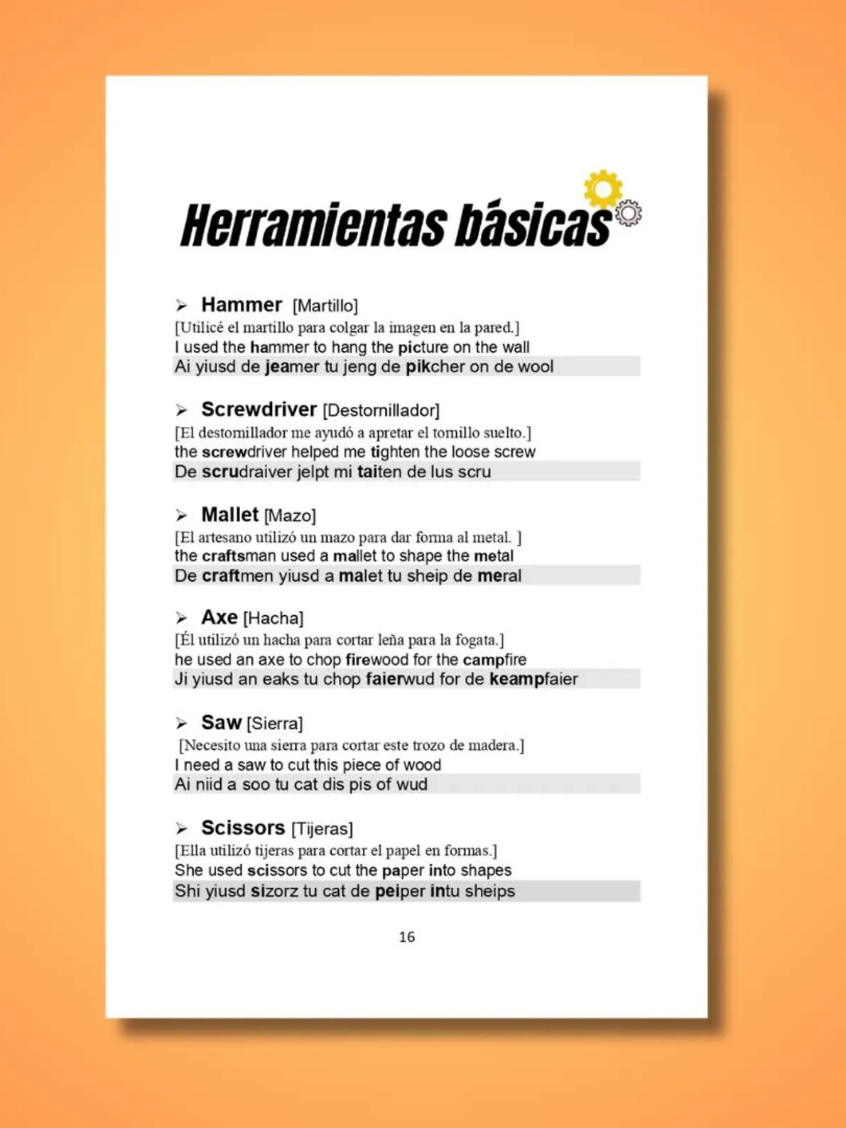 EDICIÓN 2023 Vocabulario Construcción - Aprende Inglés con Pronunciación en Español - KNinglés product image (6)